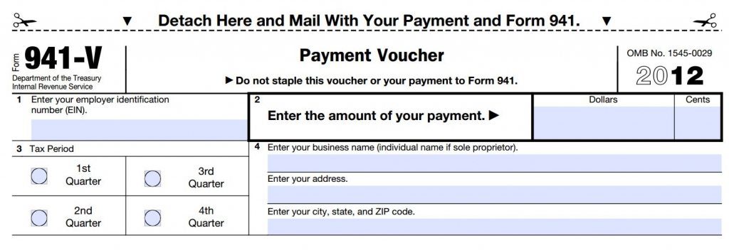 Form 941-V Payment Voucher