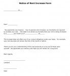 Notice of Rent Increase Form