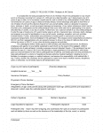 California Liability Release Form - Release of All Claims Form