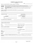 Commercial Tenant Application Form